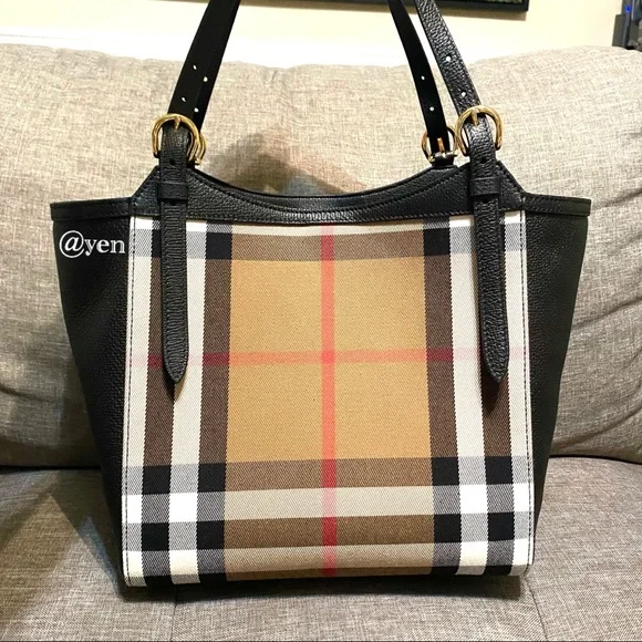 Burberry Italy New house check derby Canterbury tote shoulder